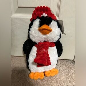 Creature comforts Canadian Winter penguin stuffie plush with tag.